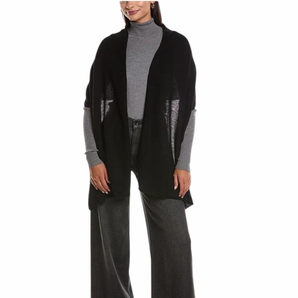 Phenix Featherweight 100% Cashmere Women's Scarf in Black - NWT!